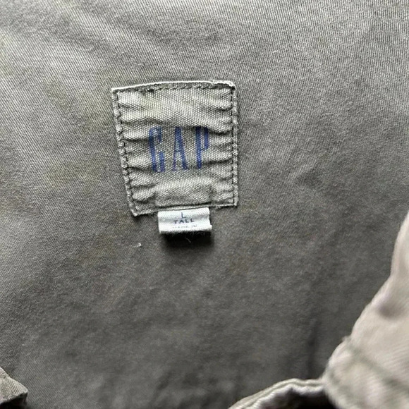 Gap Shacket Size Large Green Utility Cargo Women’s Shirt Jacket Utility Army - Picture 9 of 9